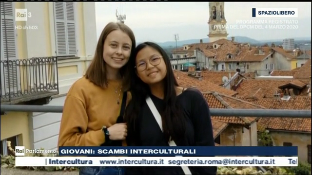 Liv e Ally a Ivrea - fotogramma da trasmissione RAI3